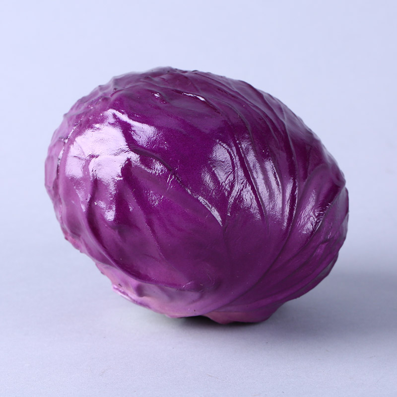 紫甘蓝创意仿真摆件 摄影商店道具厨房橱柜仿真果/食品蔬装饰品 HPG971