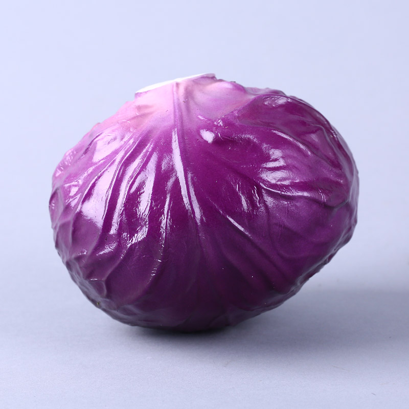 紫甘蓝创意仿真摆件 摄影商店道具厨房橱柜仿真果/食品蔬装饰品 HPG972