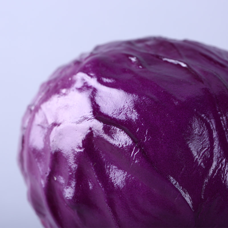 紫甘蓝创意仿真摆件 摄影商店道具厨房橱柜仿真果/食品蔬装饰品 HPG975