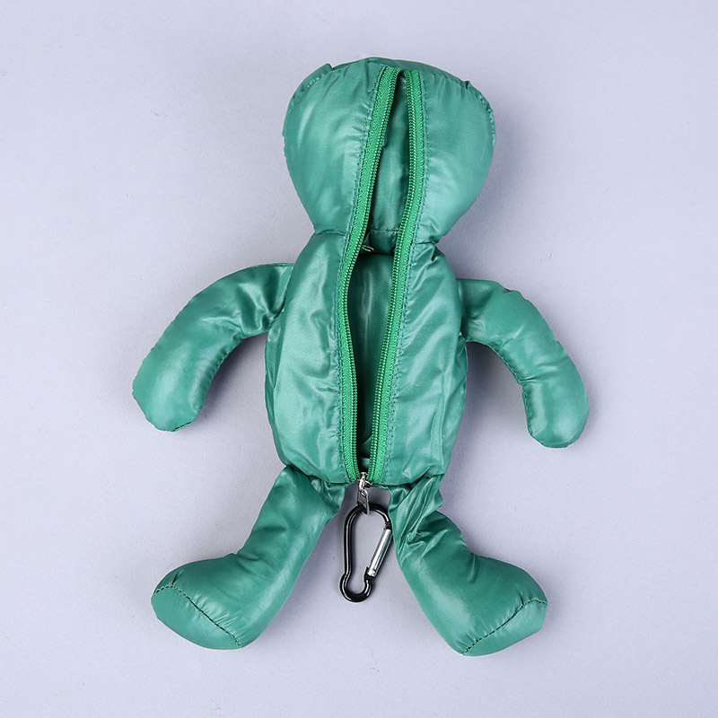 小熊收藏式环保袋 时尚简约便携环保袋可爱公仔包包 GY463