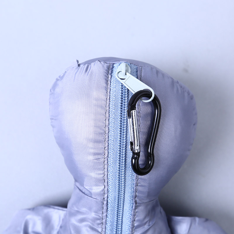 小熊收藏式环保袋 时尚简约纯色便携环保袋可爱公仔包包 GY705
