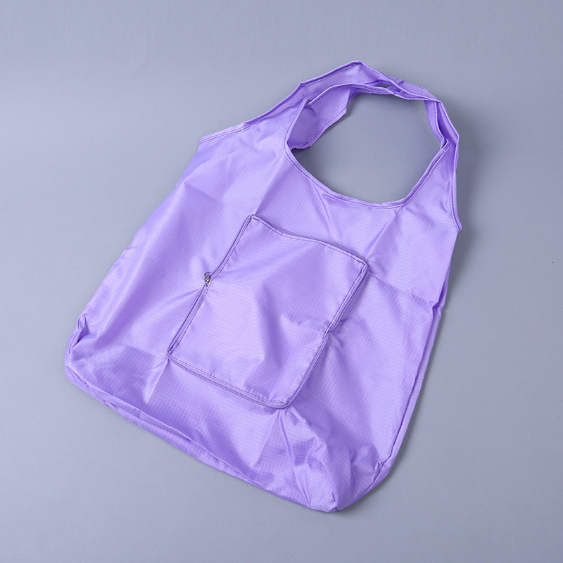 折叠收藏式环保袋 时尚简约纯色长方形便携背心环保袋 GY964