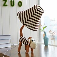 动物尾巴布艺台灯 卡通布艺客厅卧室床头灯 led装饰家居灯具灯饰