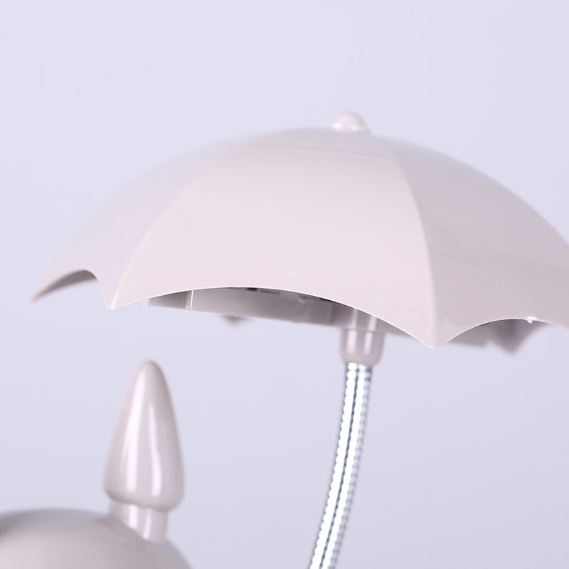 现代简约可爱卡通龙猫撑伞造型台灯学习灯4