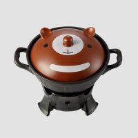 韩国精致小火锅酒精炉学生便携迷你干锅可爱火锅炉卡通小锅具