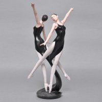 艺术品西式复古双人芭蕾舞蹈办公室英式简约装饰品摆设家居摆件03025