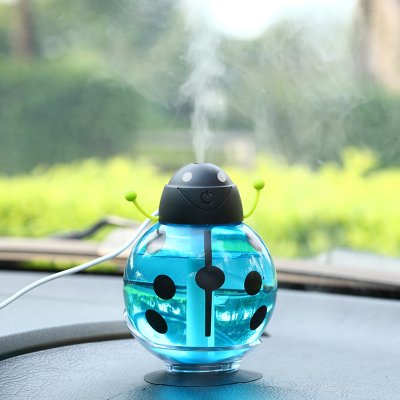 新款甲壳虫夜灯加湿器 USB卡通吸盘办公室加湿器 迷你香薰净化器