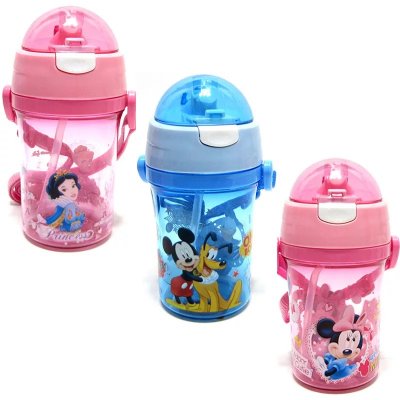 迪士尼儿童吸管水壶学生水杯水壶宝宝饮水杯495-400ML