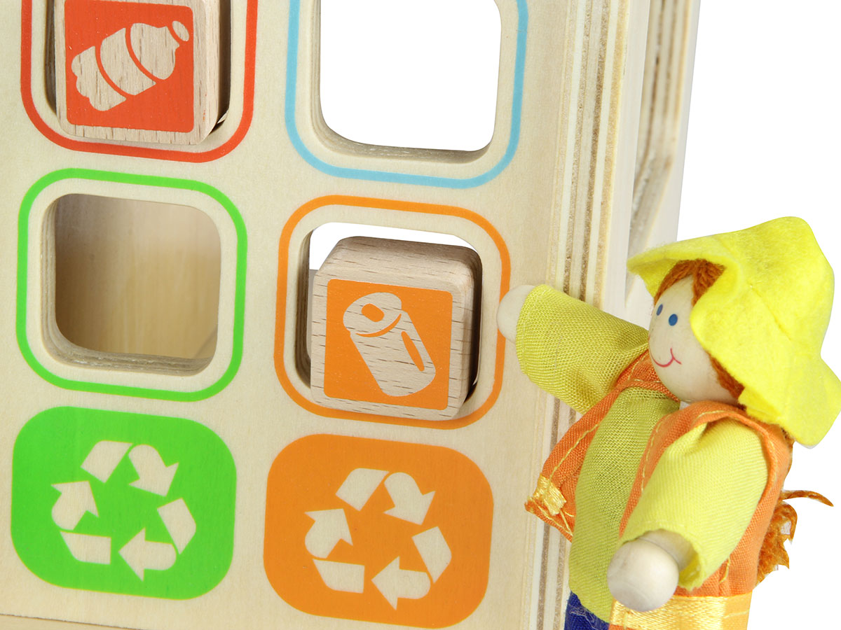 Masterkidz 贝思德  木质 小小环保回收站游戏套装 玩具2