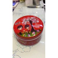 婚庆回礼铁盒、圆铁盒立体印图