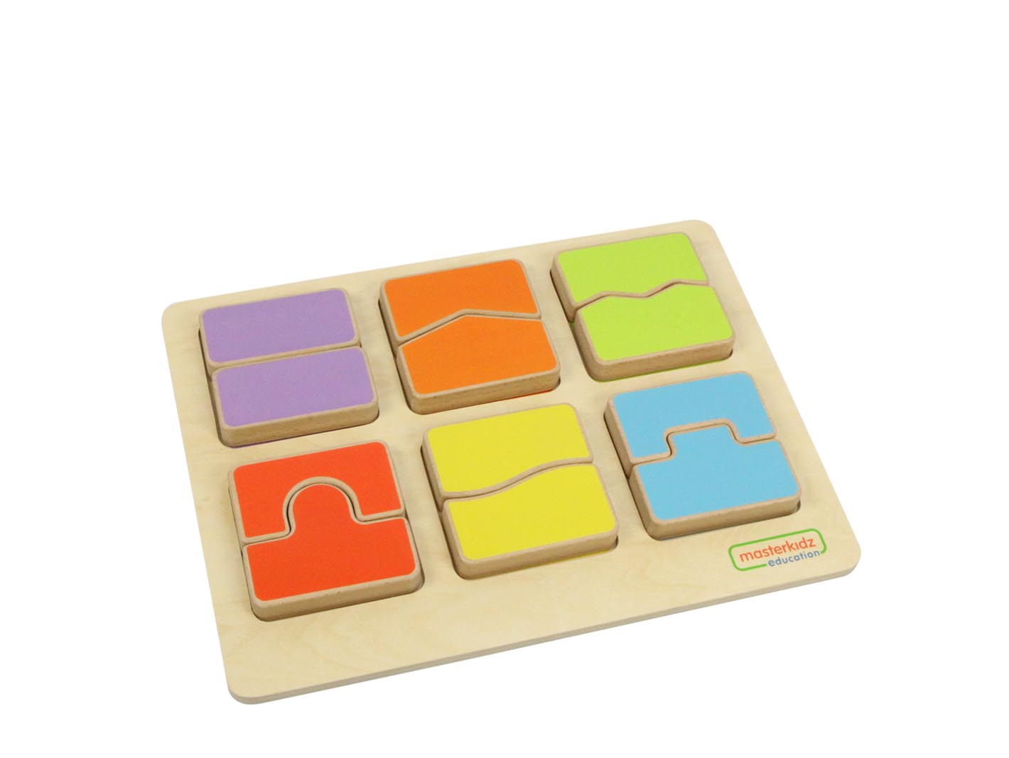 贝思德 木质方块拼接学习板 玩具1