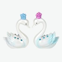 小对天鹅 家居饰品 陶瓷工艺品 结婚礼物DY9214