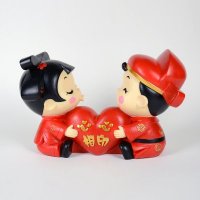 大禹喜格格系列大摆件-心心相印 创意家居工艺品DY9265