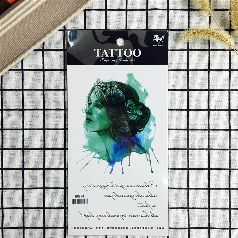 2017最新纹身贴男女防水持久小清新性感身体彩绘仿真纹身贴纸3