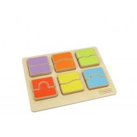 贝思德 木质方块拼接学习板 玩具