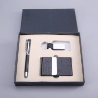 笔+名片盒+钥匙扣礼盒套装 时尚高档商务礼品个性定制实用节日礼品 TDL46