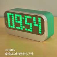 电子钟 LED数码钟Y USB供电发光钟 大字清晰容易看时间 房间闹钟 LED时钟 金时达钟表