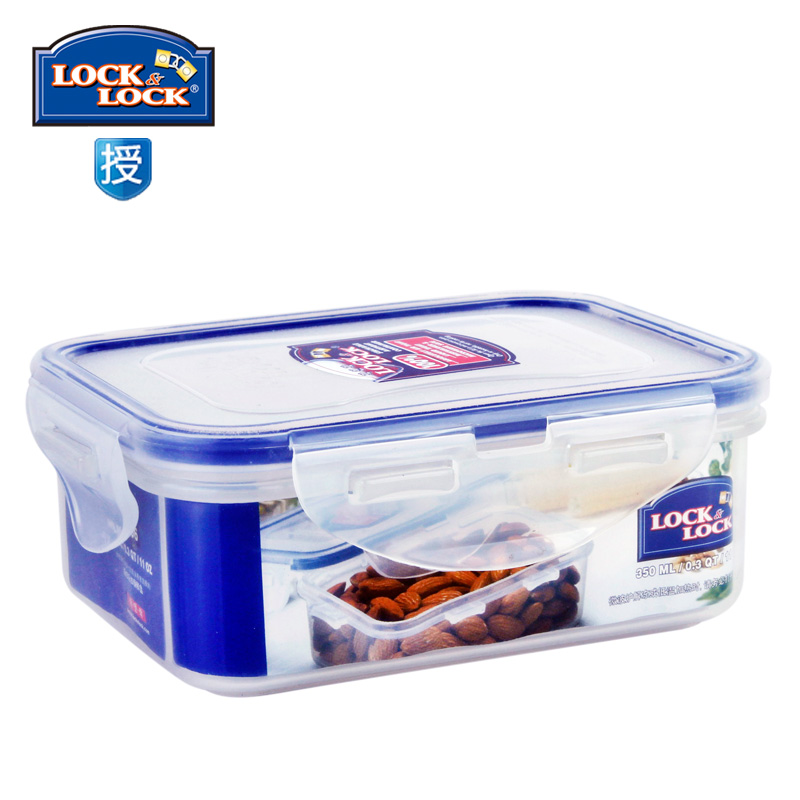 正品乐扣乐扣塑料保鲜盒微波炉饭盒保鲜收纳盒HPL806/350ml-便携/折叠餐具批发-万菱购,万菱广场批发商城