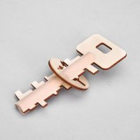 木钥匙 木制益智玩具解锁孔明锁鲁班锁 成人休闲儿童益智玩具 AOE10