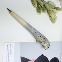海豹 木制动物笔木雕笔