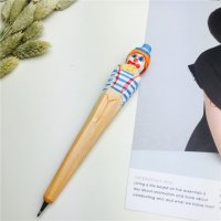 条纹衣小丑 木制笔木雕笔