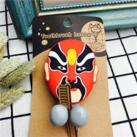 红色脸谱 创意吸盘吸墙牙刷架