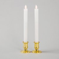 摇摆杆蜡 流泪石蜡 真蜡电子灯 LED蜡烛灯 两只一对带底座烛台