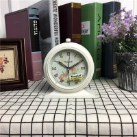 创圣2017复古欧式田园创意闹钟懒人静音学生闹钟简约床头小闹钟座钟台钟