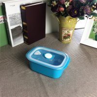 E-1436C 蓝色简约安全环保家居密封盒饭盒便当盒