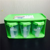 E-1903/3P 简约安全环保家居厨房调味瓶调味罐调味盒