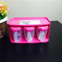 E-1901/3P 简约安全环保家居厨房调味瓶调味罐调味盒