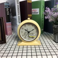 复古欧式田园创意闹钟懒人静音学生闹钟简约床头小闹钟座钟台钟