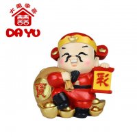 大禹家喜 树脂工艺摆件 送礼 公司礼品 开业礼物 小号八喜财神