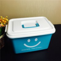 E-252/S 蓝色笑脸家居收纳箱储物箱置物箱杂物箱