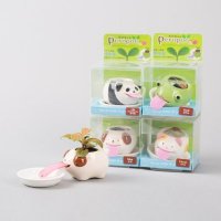 创意迷你喝巴客 小盆栽 办公室桌面绿色小植物 HBK