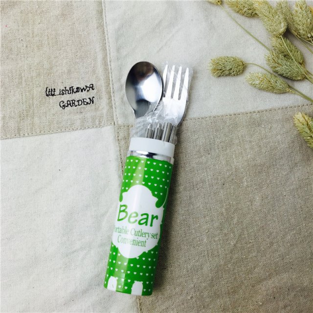 不锈钢便携餐具筷勺套装筷子勺子叉子学生便携餐具