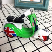 模型车 绿色摩托车模型玩具车