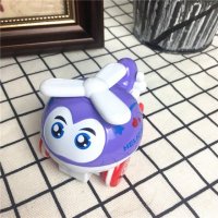 创意儿童玩具 紫色Q版飞机玩具