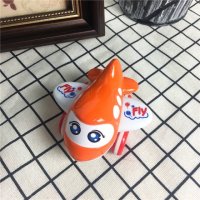 创意儿童玩具 橙色Q版飞机玩具