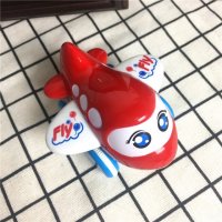 创意儿童玩具 红色Q版飞机玩具