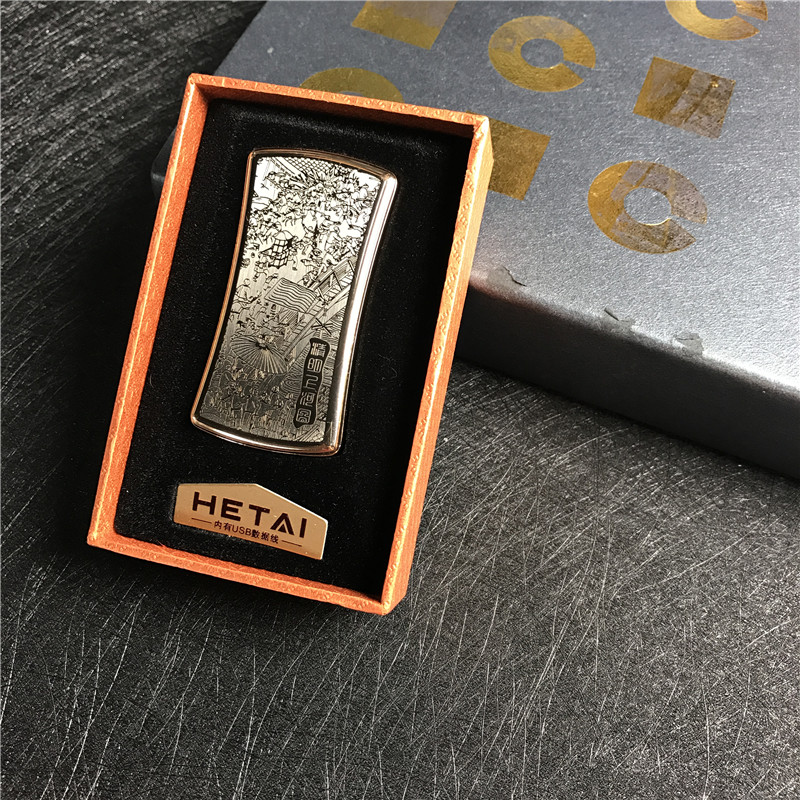 便携防风金属打火机小巧时尚创意打火机点烟器1