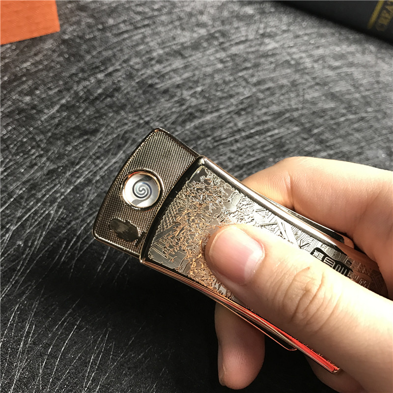 便携防风金属打火机小巧时尚创意打火机点烟器4