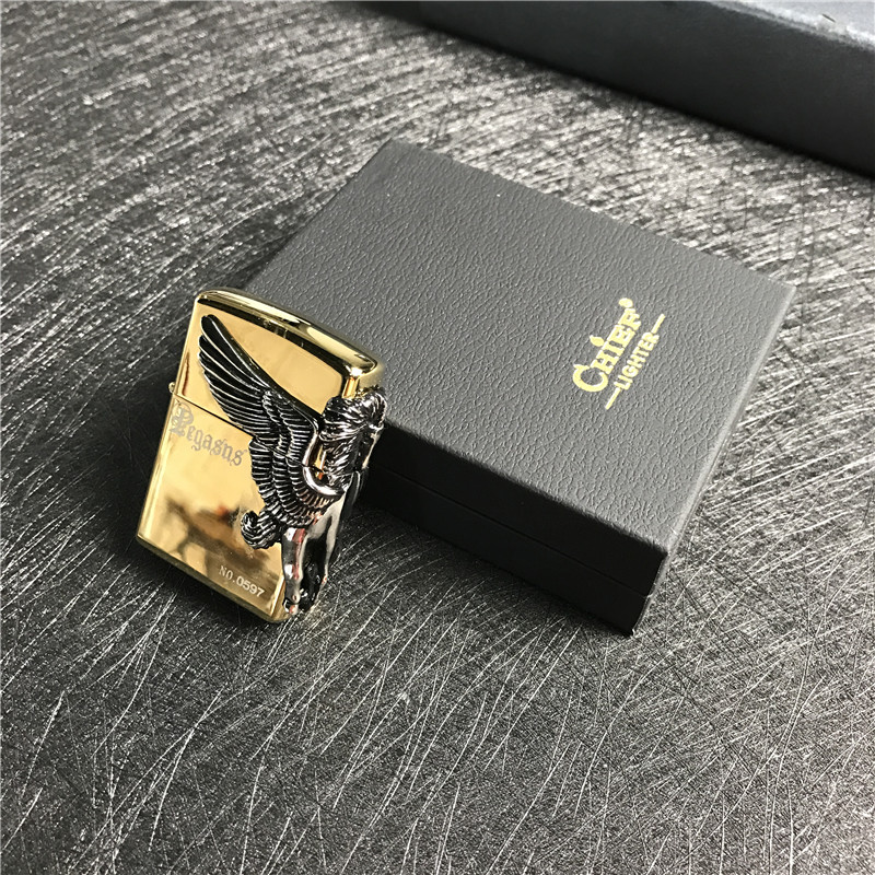 便携防风金属打火机小巧时尚创意打火机点烟器2