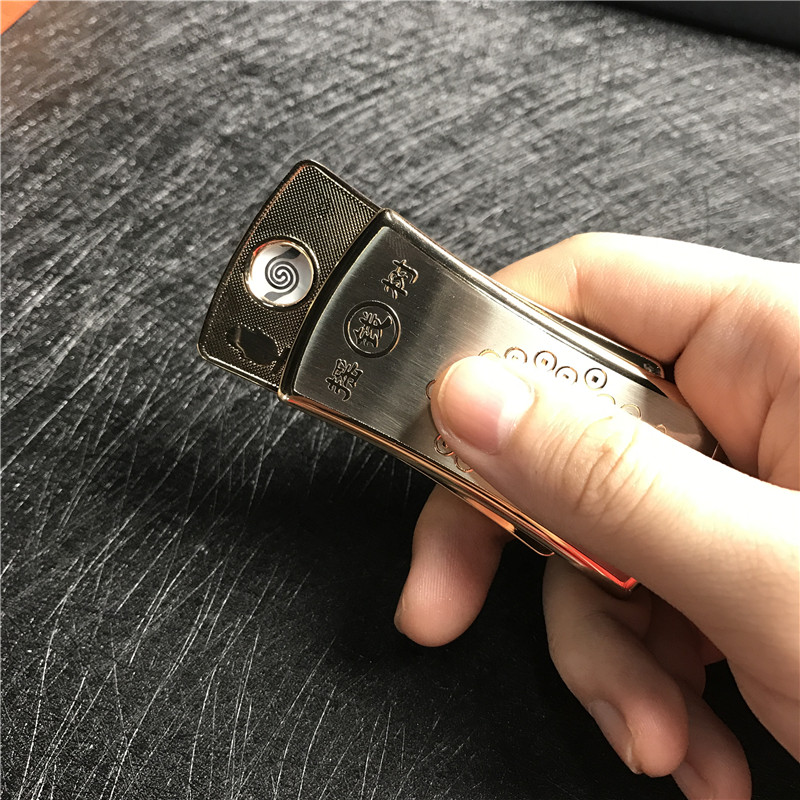 便携防风金属打火机小巧时尚创意打火机点烟器4