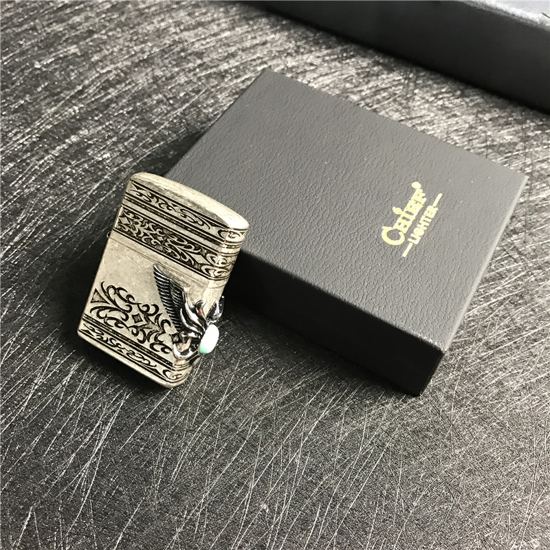 便携防风金属打火机小巧时尚创意打火机点烟器2
