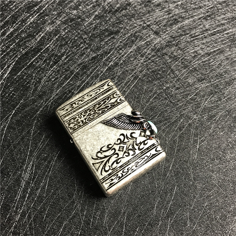 便携防风金属打火机小巧时尚创意打火机点烟器3
