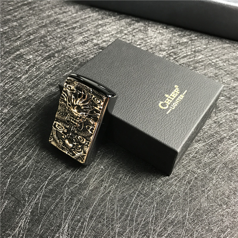 便携防风金属打火机小巧时尚创意打火机点烟器2