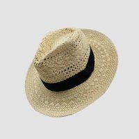 礼帽镂空拉菲草编帽子沙滩帽女海边宽沿帽女版夏季草帽