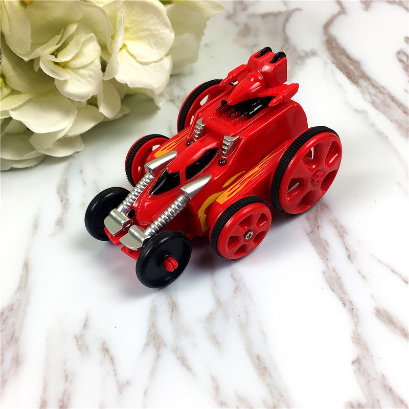 新款创意电动遥控红色多轮玩具车4