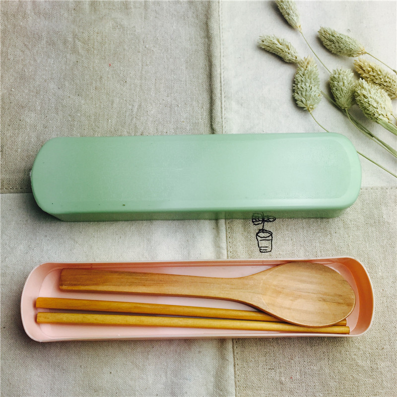 木质便携餐具筷勺套装筷子勺子实用便携餐具4